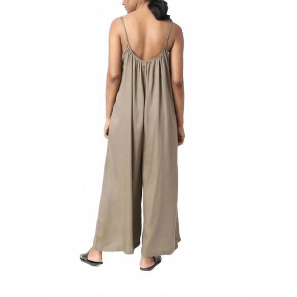 NEW NEU NOMADS madeira jumpsuit in khaki - Picture 3 of 3